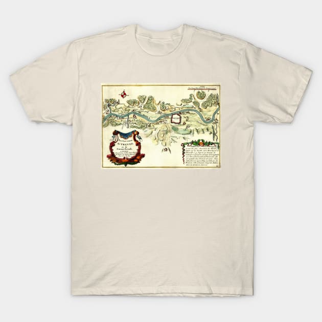 Old map of Trier T-Shirt by MiRaFoto